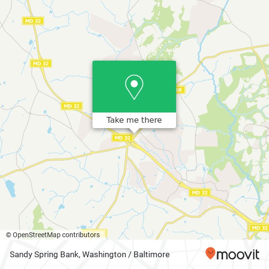 Mapa de Sandy Spring Bank