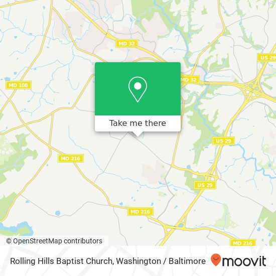 Mapa de Rolling Hills Baptist Church