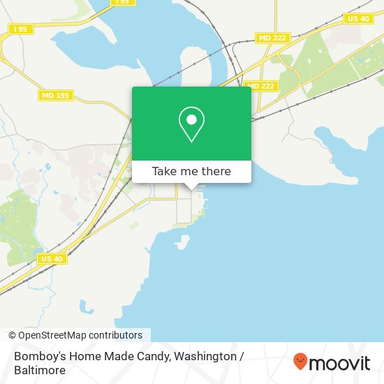 Mapa de Bomboy's Home Made Candy