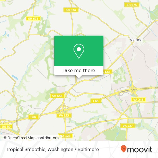 Tropical Smoothie map