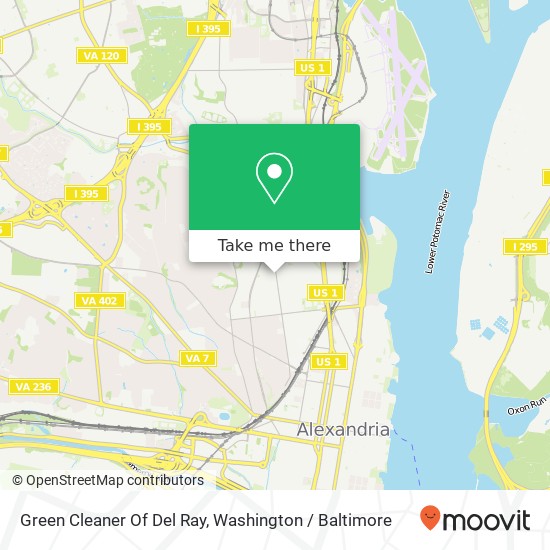 Green Cleaner Of Del Ray map