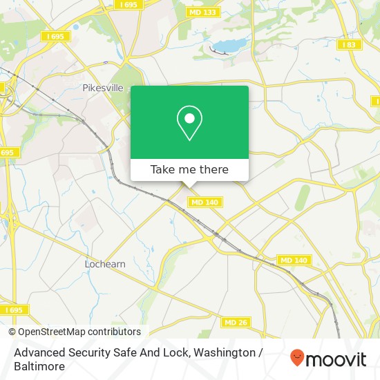 Mapa de Advanced Security Safe And Lock