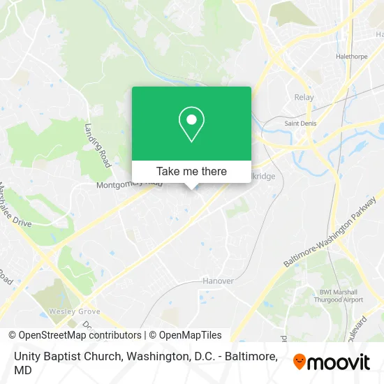 Unity Baptist Church map