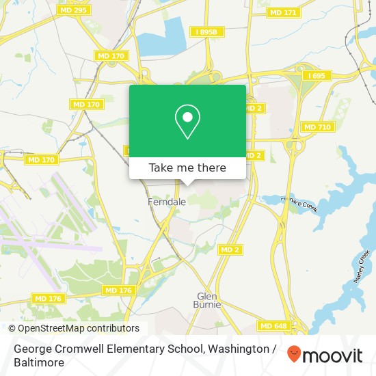 George Cromwell Elementary School map