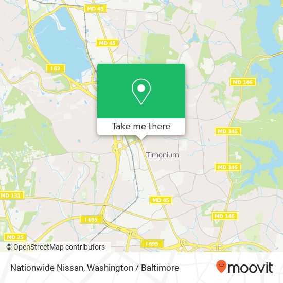 Nationwide Nissan map