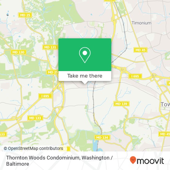 Mapa de Thornton Woods Condominium