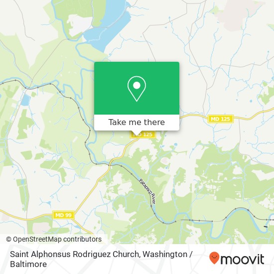 Saint Alphonsus Rodriguez Church map