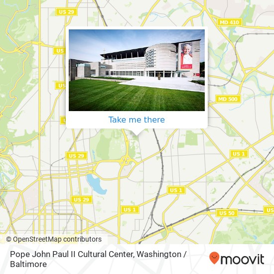 Pope John Paul II Cultural Center map