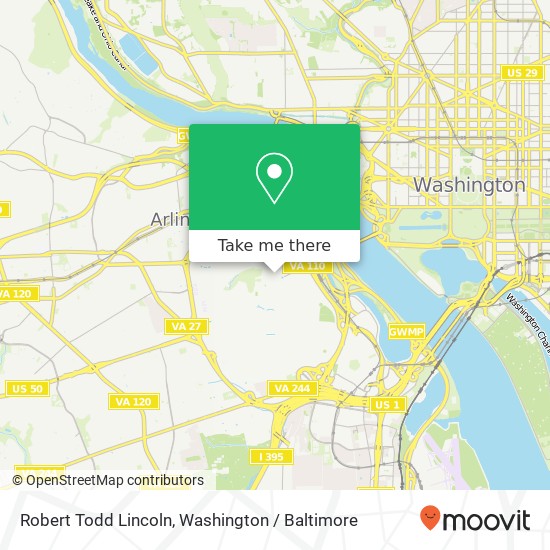 Mapa de Robert Todd Lincoln