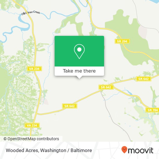 Mapa de Wooded Acres