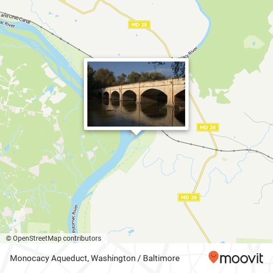 Mapa de Monocacy Aqueduct