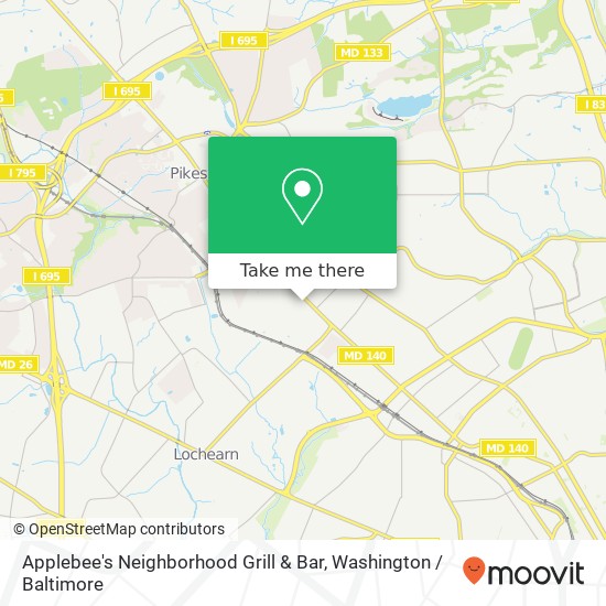 Mapa de Applebee's Neighborhood Grill & Bar