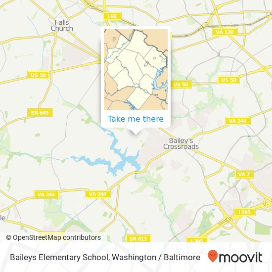 Mapa de Baileys Elementary School