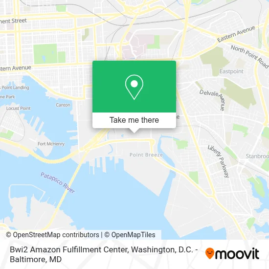 Bwi2 Amazon Fulfillment Center map