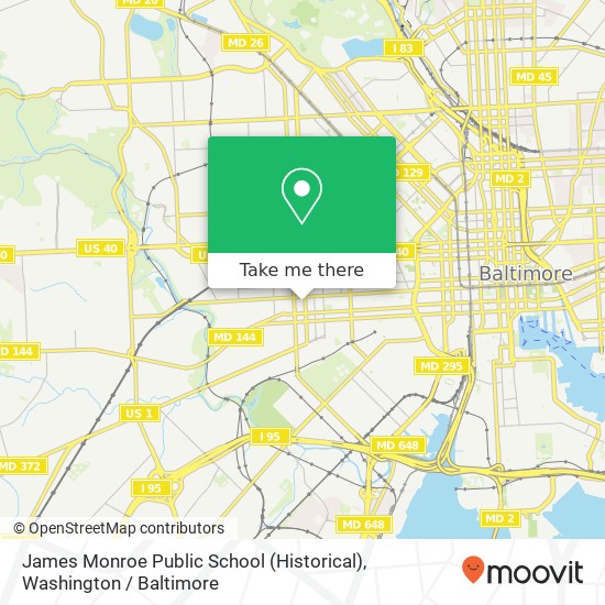 Mapa de James Monroe Public School (Historical)