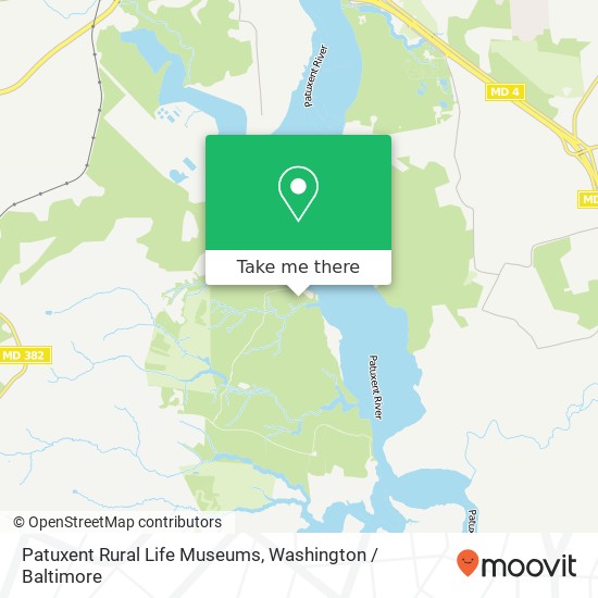 Mapa de Patuxent Rural Life Museums