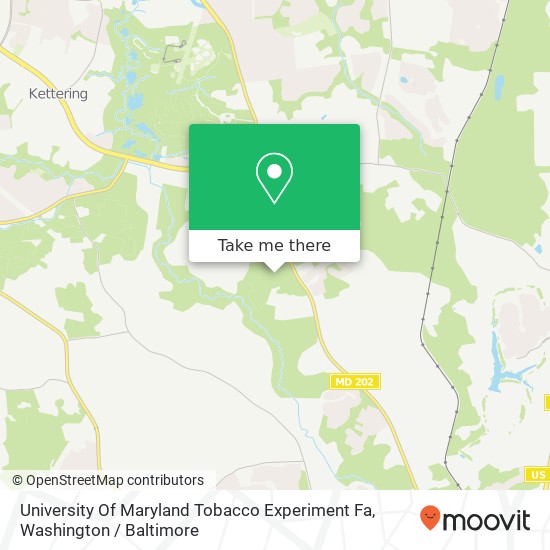 University Of Maryland Tobacco Experiment Fa map