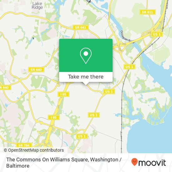 The Commons On Williams Square map