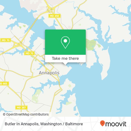 Butler In Annapolis map