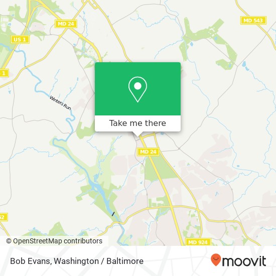 Mapa de Bob Evans