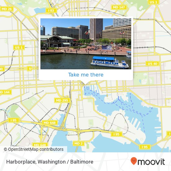 Harborplace map