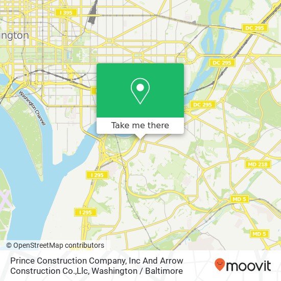 Mapa de Prince Construction Company, Inc And Arrow Construction Co.,Llc