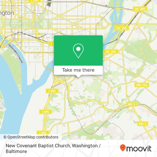 Mapa de New Covenant Baptist Church