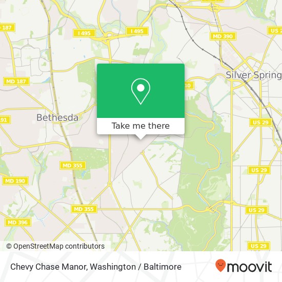 Mapa de Chevy Chase Manor