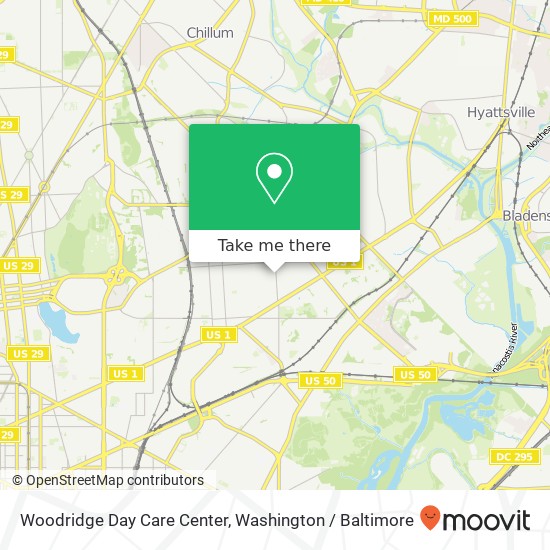 Woodridge Day Care Center map