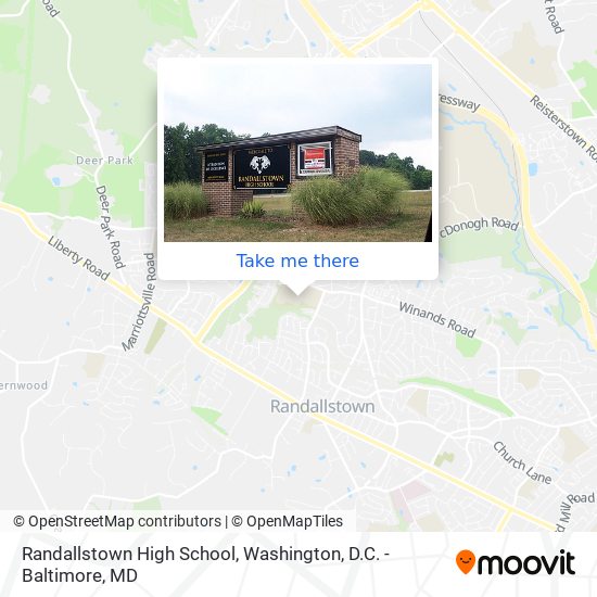 Mapa de Randallstown High School