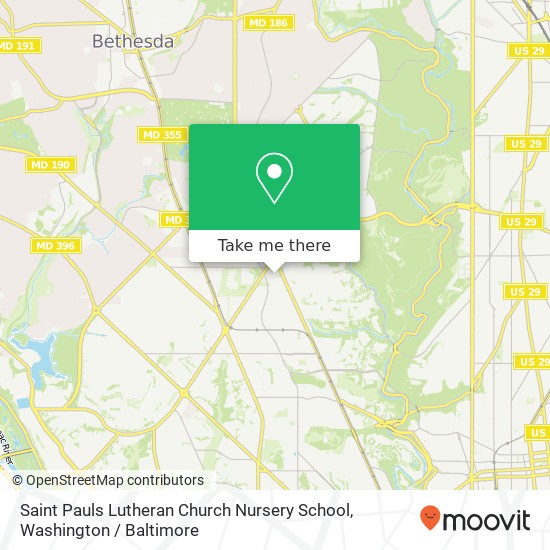 Mapa de Saint Pauls Lutheran Church Nursery School