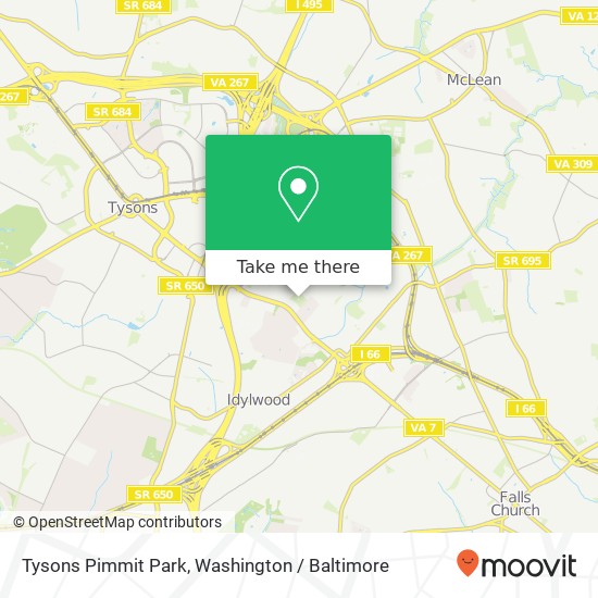 Tysons Pimmit Park map