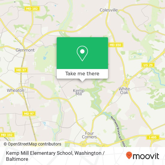 Kemp Mill Elementary School map