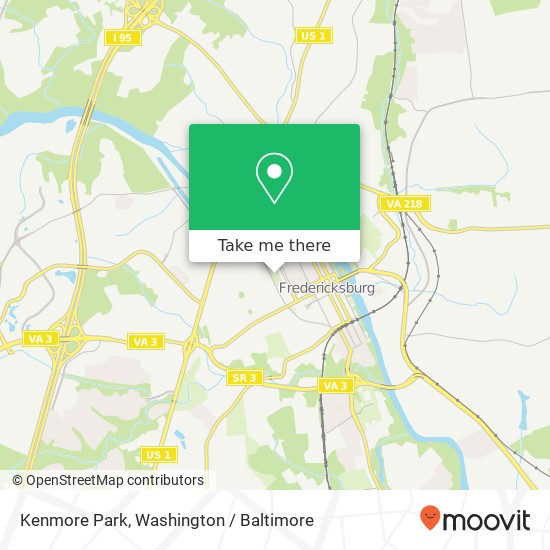 Mapa de Kenmore Park
