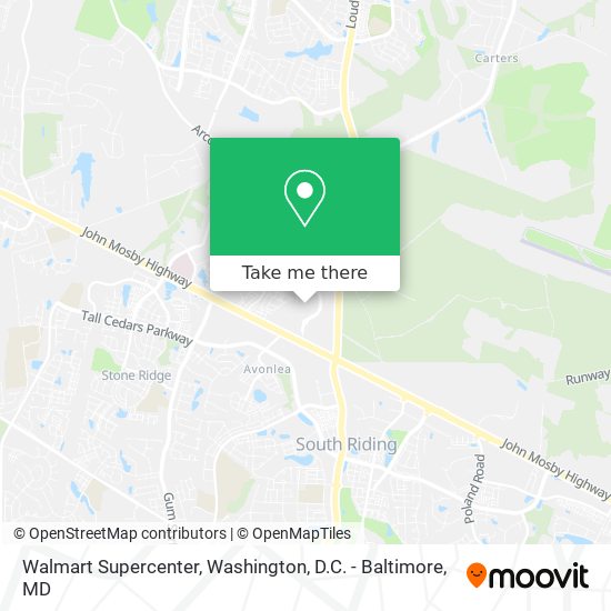 Mapa de Walmart Supercenter