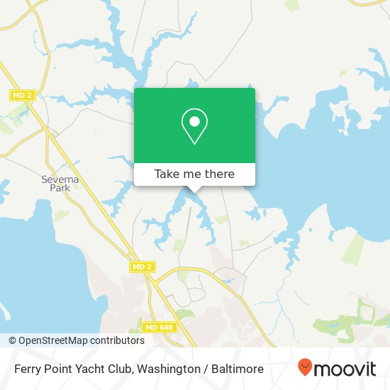 Ferry Point Yacht Club map