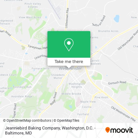 Jeanniebird Baking Company map