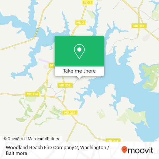 Woodland Beach Fire Company 2 map