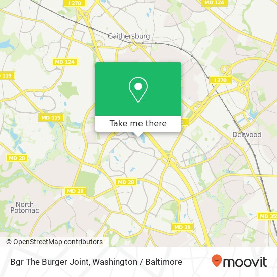 Mapa de Bgr The Burger Joint