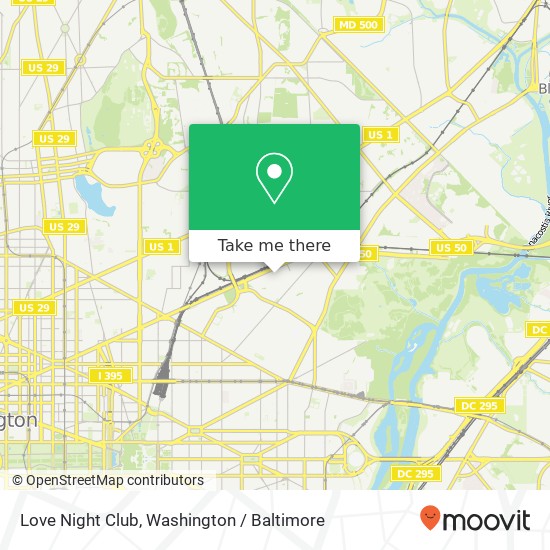 Mapa de Love Night Club