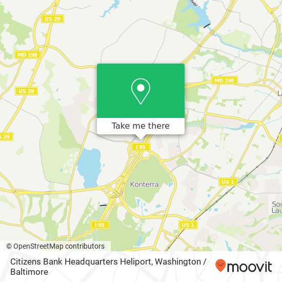 Citizens Bank Headquarters Heliport map