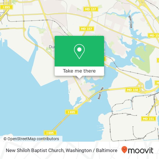 New Shiloh Baptist Church map