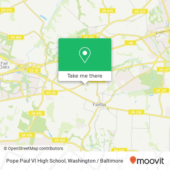 Mapa de Pope Paul VI High School