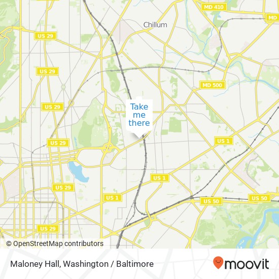 Mapa de Maloney Hall