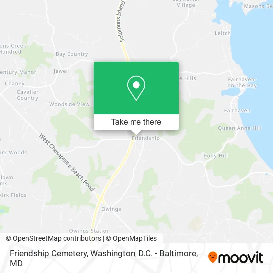 Friendship Cemetery map