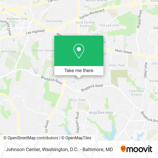 Johnson Center map