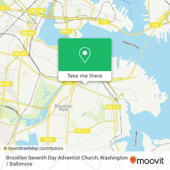 Mapa de Brooklyn Seventh Day Adventist Church