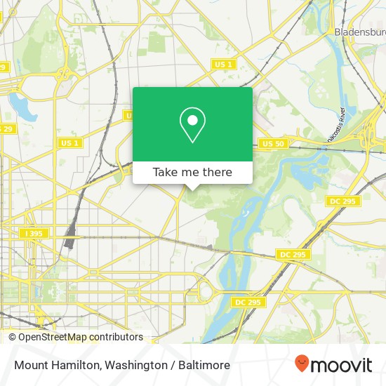 Mount Hamilton map