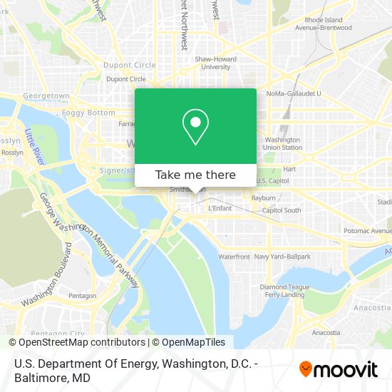 U.S. Department Of Energy map