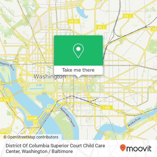 Mapa de District Of Columbia Superior Court Child Care Center